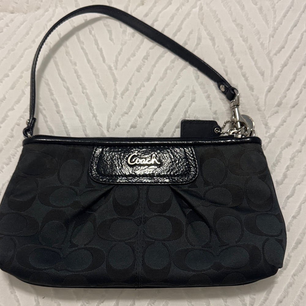 Coach Black Wristlet